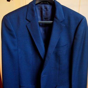 HUGO BOSS "The James4" Mens 100% wool dark blue blazer sportcoat jacket - 40R